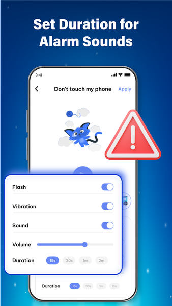 Don't touch phone: Alerter - عکس برنامه موبایلی اندروید