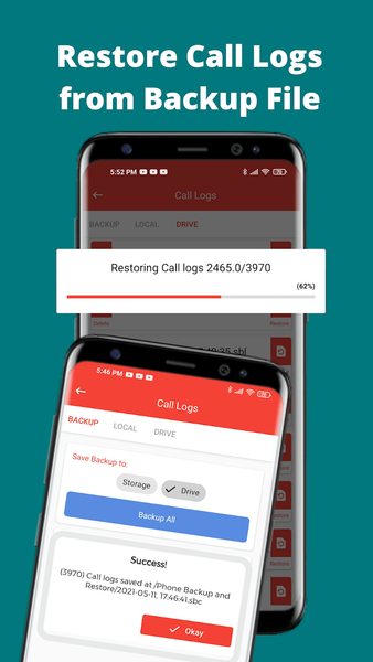 Phone Backup and Restore - عکس برنامه موبایلی اندروید