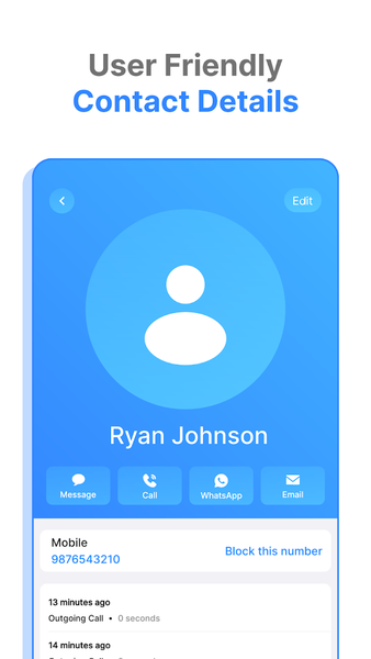Contacts - Image screenshot of android app