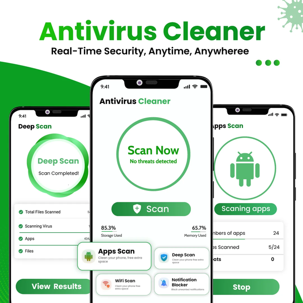 Antivirus: Junk Cleaner - عکس برنامه موبایلی اندروید