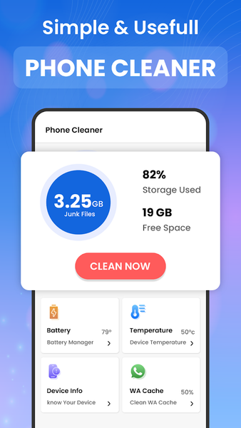 Phone – Junk Cleaner - عکس برنامه موبایلی اندروید