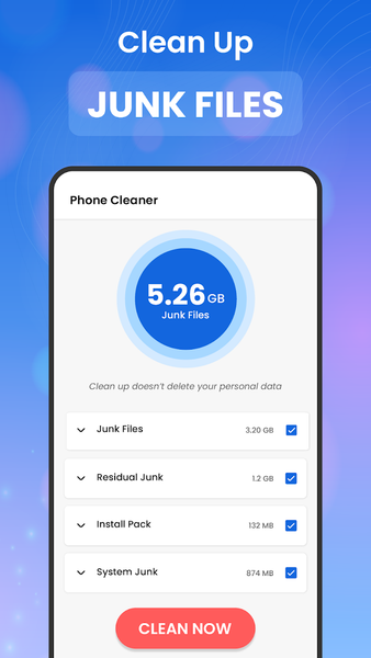 Phone – Junk Cleaner - عکس برنامه موبایلی اندروید