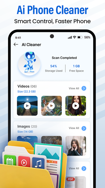 Ai Phone Cleaner & Cleanup - عکس برنامه موبایلی اندروید