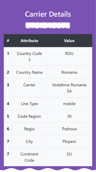 Phone Number Lookup - Image screenshot of android app