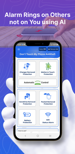 Ai Anti-Theft Dont Touch Phone - Image screenshot of android app