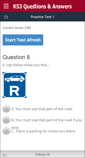K53 Questions & Answers SA - Image screenshot of android app