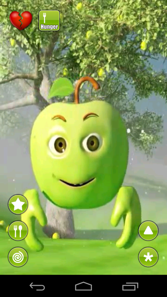 Talking Green Apple - Image screenshot of android app