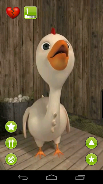 Talking Hen - Image screenshot of android app