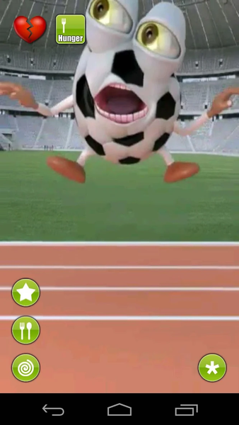 Talking Soccer Ball - Image screenshot of android app