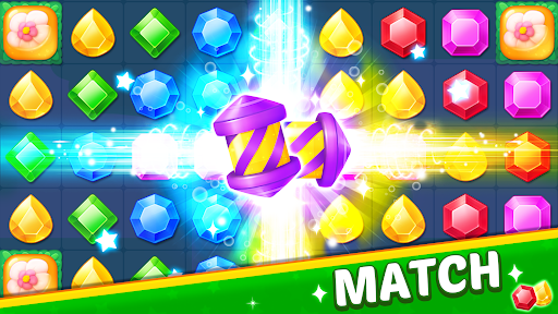 Jewel Hunter - Match 3 Games - Gameplay image of android game