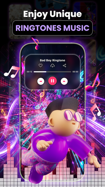 Phone Ringtone & HD Wallpapers - عکس برنامه موبایلی اندروید