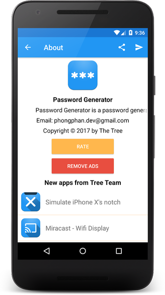 Password Generator - عکس برنامه موبایلی اندروید