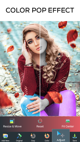 Color Splash Effect - Image screenshot of android app