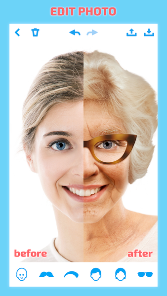 Old Age Filter: Face age app - عکس برنامه موبایلی اندروید