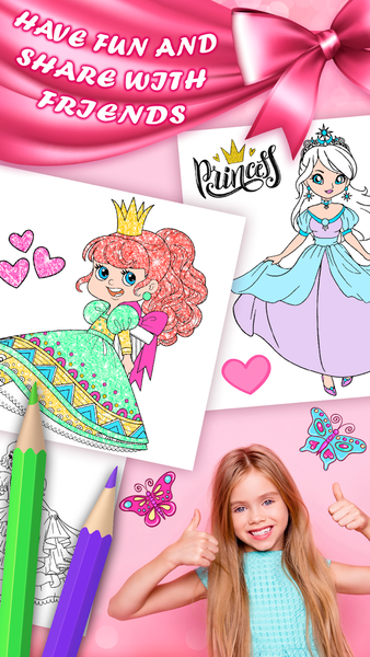 Princess Coloring Games Girls - Image screenshot of android app