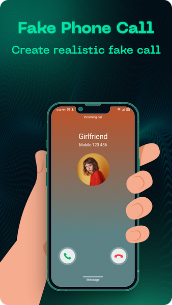 Call screen - Fake phone call - Image screenshot of android app