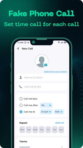 Call screen - Fake phone call - Image screenshot of android app
