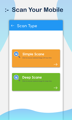 Photo recovery App, Deleted - عکس برنامه موبایلی اندروید