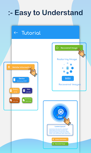 Photo recovery App, Deleted - عکس برنامه موبایلی اندروید