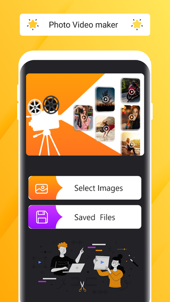 Photos Video Maker - Add Song - عکس برنامه موبایلی اندروید