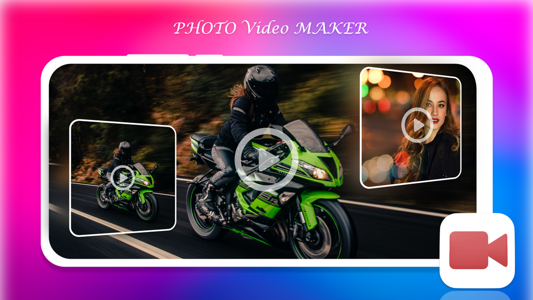 Photos Video Maker - Add Song - عکس برنامه موبایلی اندروید