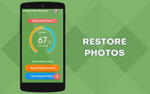Photo Recovery : Deleted Images Restore Disk Scan - عکس برنامه موبایلی اندروید