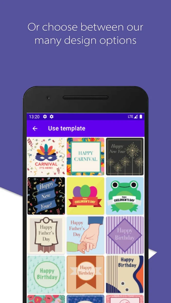 Create custom invitations - Image screenshot of android app