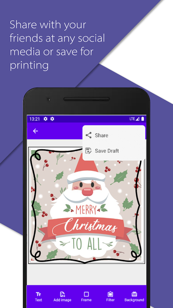 Create custom invitations - Image screenshot of android app