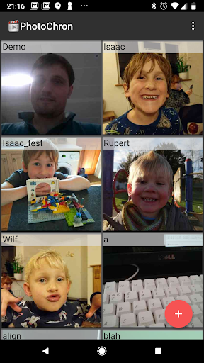 PhotoChron - timelapse selfie - Image screenshot of android app