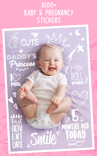 Pregnancy: Baby Photo Stickers - Image screenshot of android app