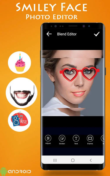Smiley Face Photo Editor - عکس برنامه موبایلی اندروید