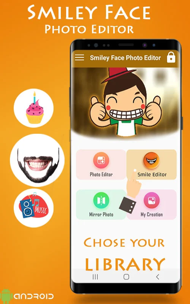 Smiley Face Photo Editor - عکس برنامه موبایلی اندروید