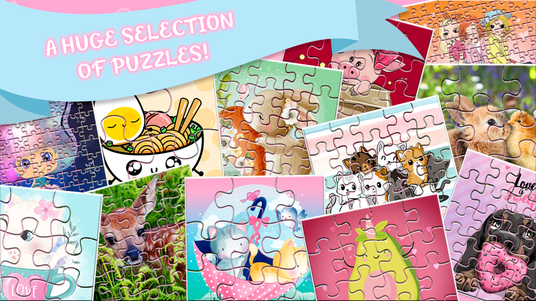 Puzzles: game for girls - Gameplay image of android game