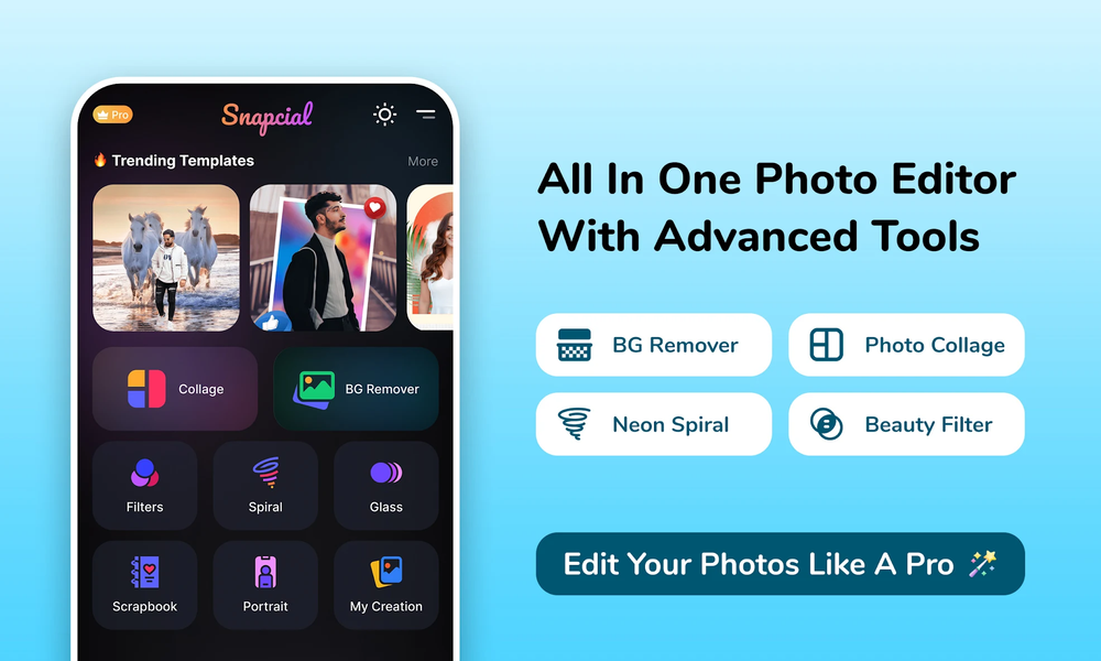 AI Photo Editor Collage Maker - عکس برنامه موبایلی اندروید