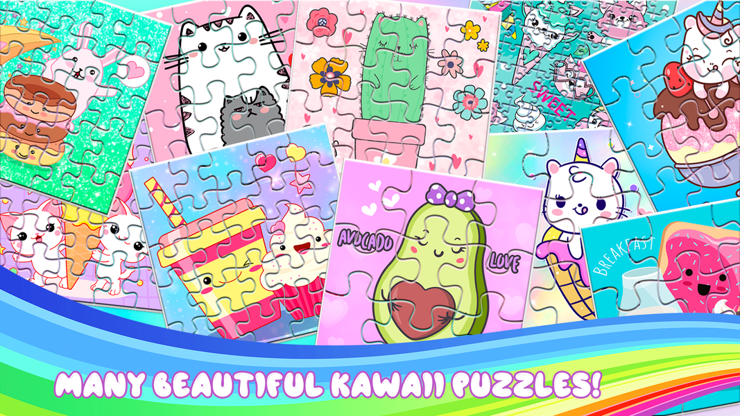 Kawaii Puzzles Game for Girls - Gameplay image of android game