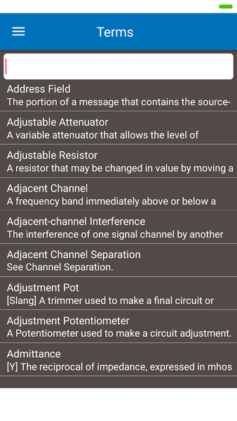 Electrical calculation & Terms - Image screenshot of android app