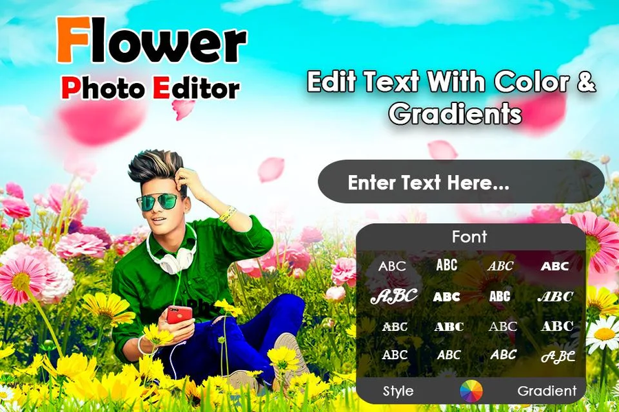 Flower photo frames - عکس برنامه موبایلی اندروید