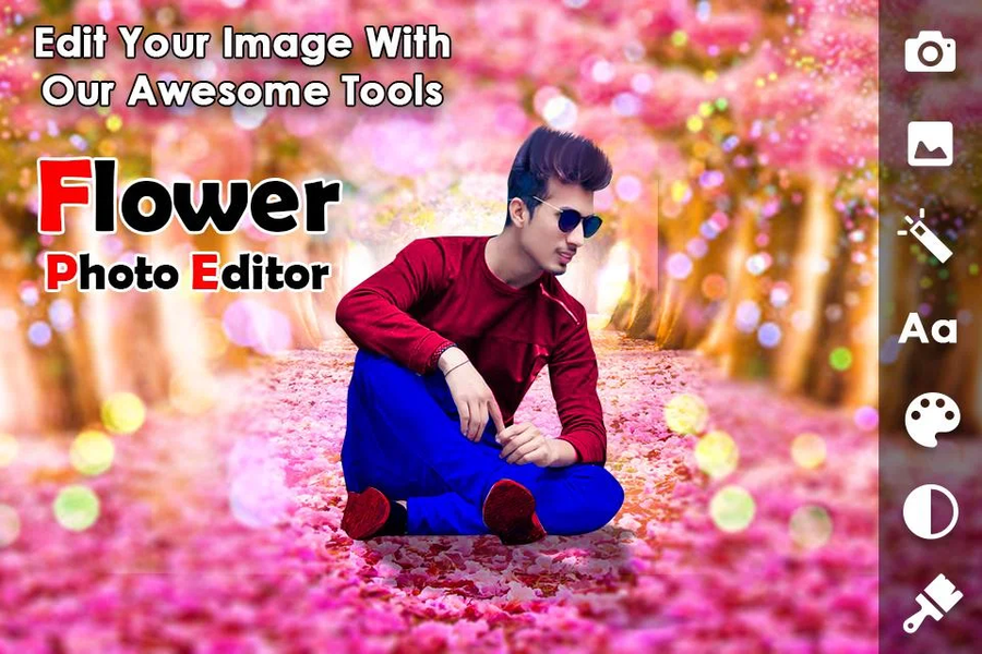 Flower photo frames - Image screenshot of android app
