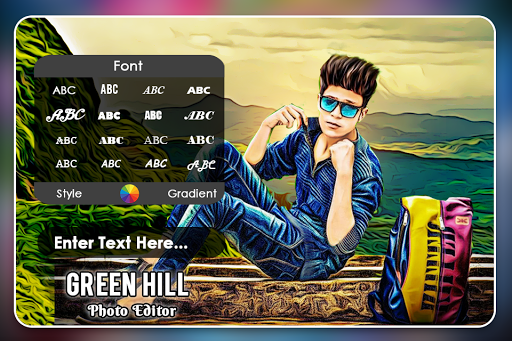 Green Hill Photo Editor - Image screenshot of android app