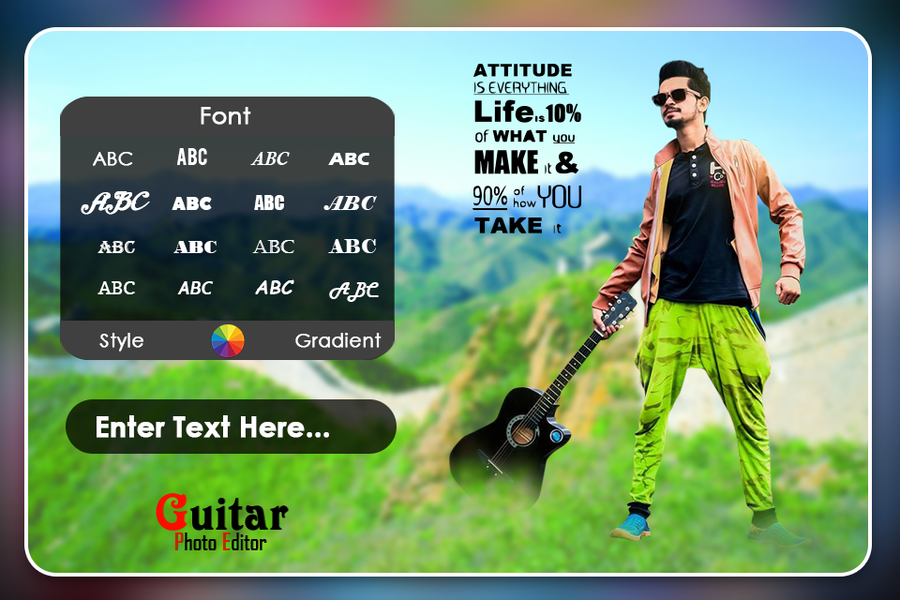 Guitar Photo Frame - Image screenshot of android app