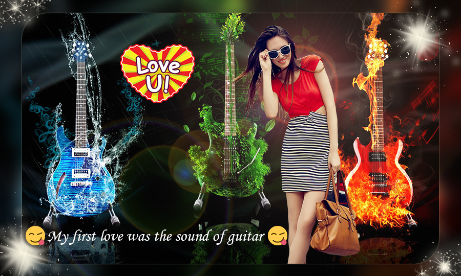 Guitar Photo Frame - Image screenshot of android app