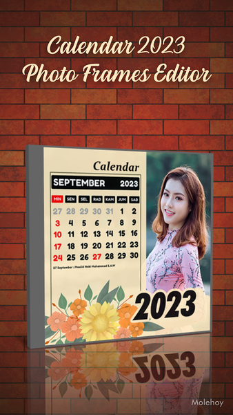 Calendar 2023 Photo Frames - عکس برنامه موبایلی اندروید