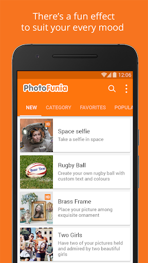 PhotoFunia - عکس برنامه موبایلی اندروید
