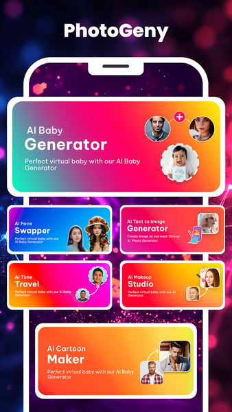 PhotoGeny : AI Photo Editor - عکس برنامه موبایلی اندروید