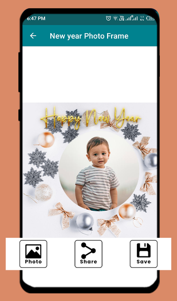 New Year Photo Frame 2024 - Image screenshot of android app