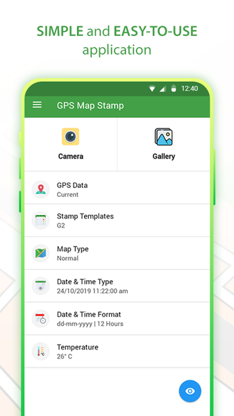 GPS Map Stamp Camera - Image screenshot of android app
