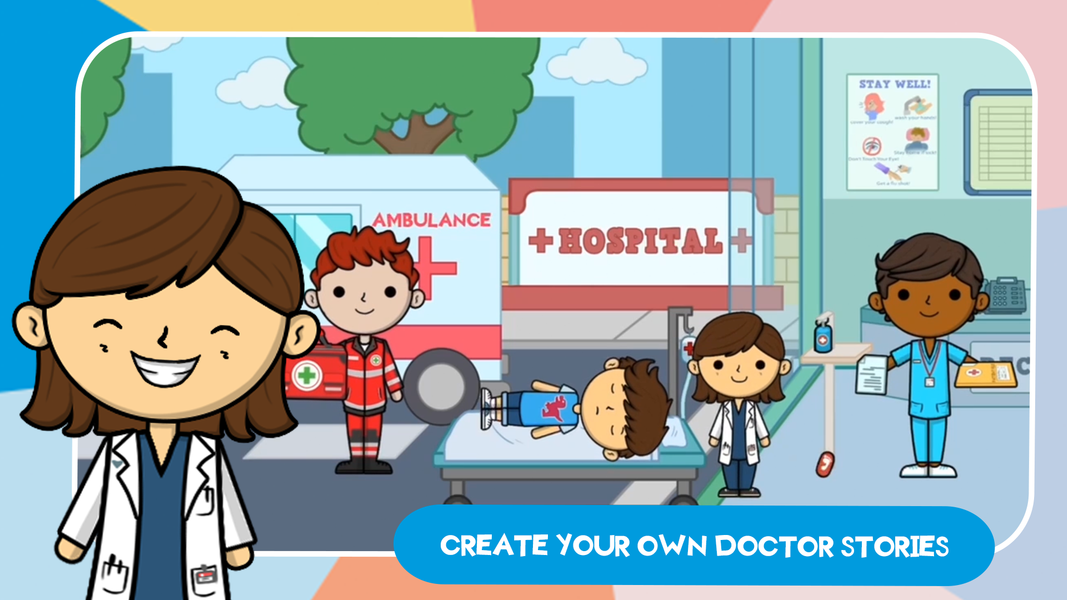 Lila's World:Dr Hospital Games - Gameplay image of android game
