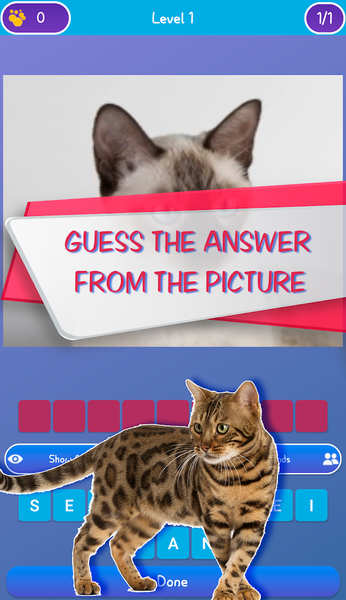 Guess the cat - quiz game - عکس بازی موبایلی اندروید