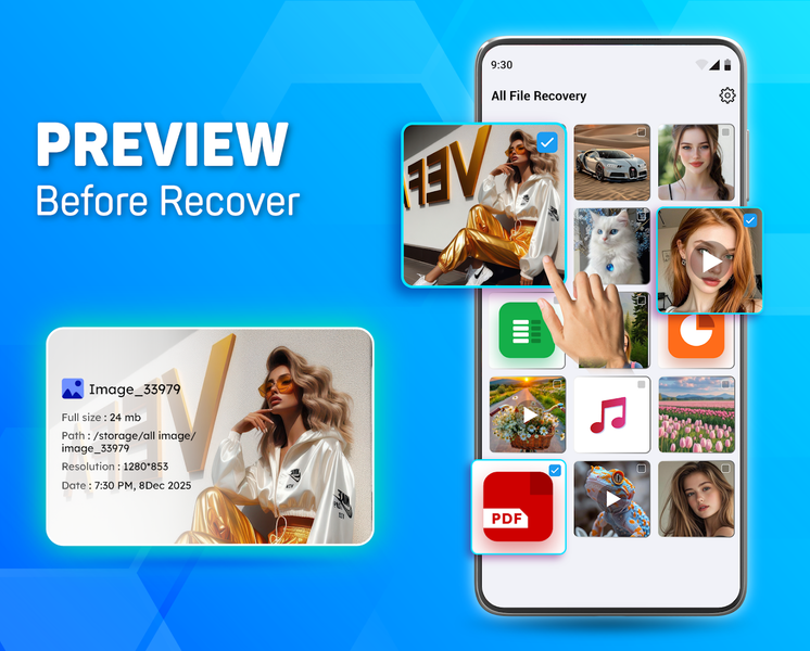 Photo Recovery - Recover All - عکس برنامه موبایلی اندروید