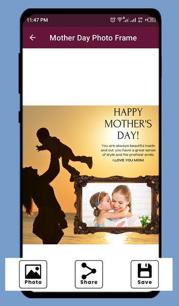 Mother Day photo Frame - عکس برنامه موبایلی اندروید